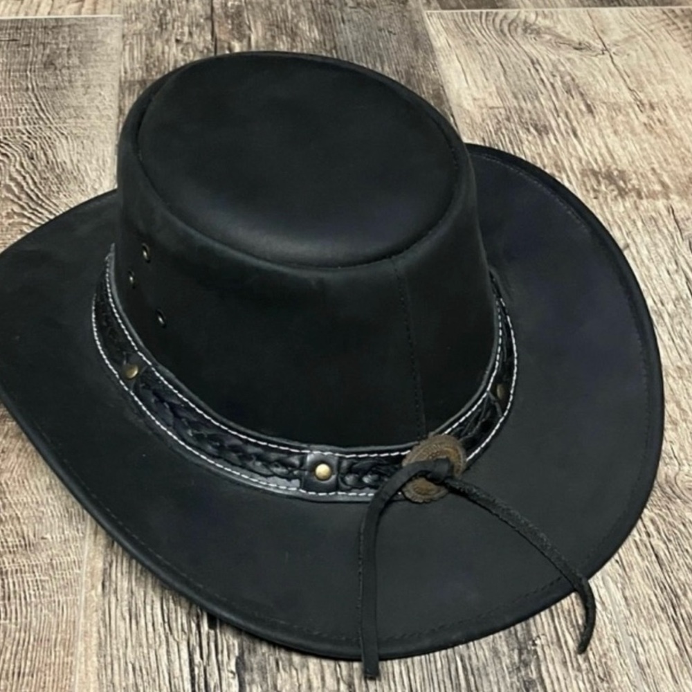 Black Australian Western Hat